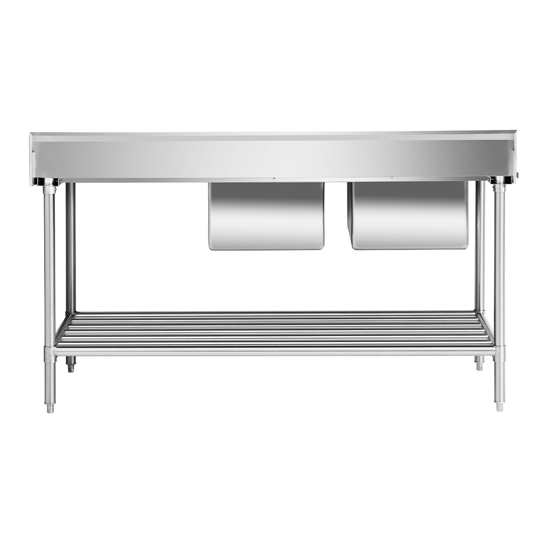Left Inlet Double Sink Dishwasher Bench DSBD7-1800L/A