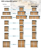 RFHU-22-DL042GM Duke hot hold cabinet 2 high 2 wide, 4 pan capacity 65mm deep, dedicated lids