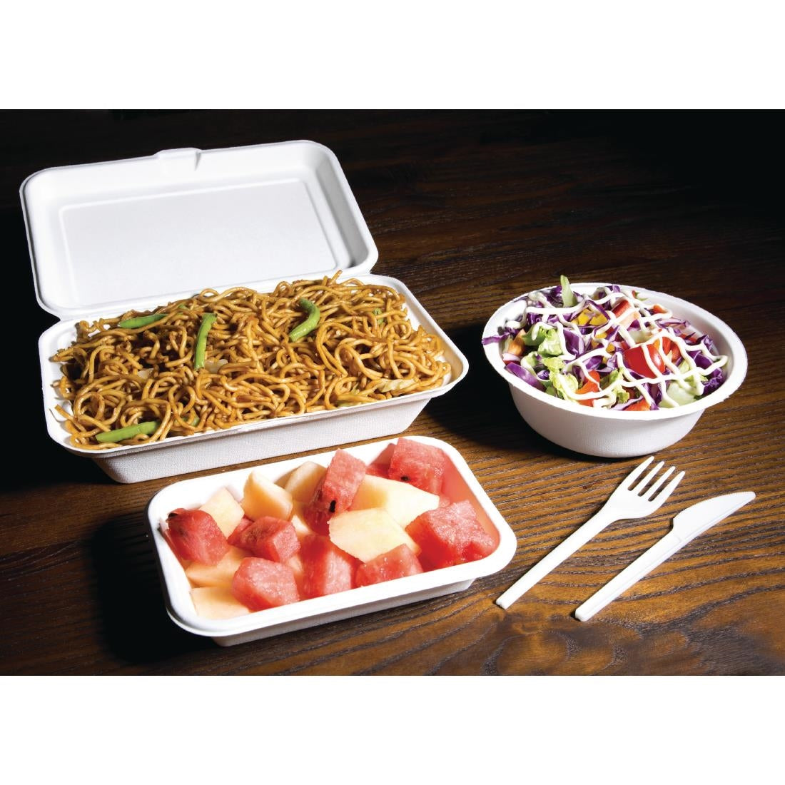 Fiesta Compostable Bagasse Food Container 10x6''  (Pack 250)