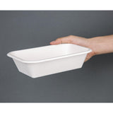 Fiesta Compostable Bagasse Tray - 32oz 8.5 x 5.5 (Pack 50)