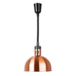 Retractable Dome Heat Shades - Copper Finish