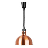 Retractable Dome Heat Shades - Copper Finish