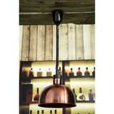 Retractable Dome Heat Shades - Copper Finish