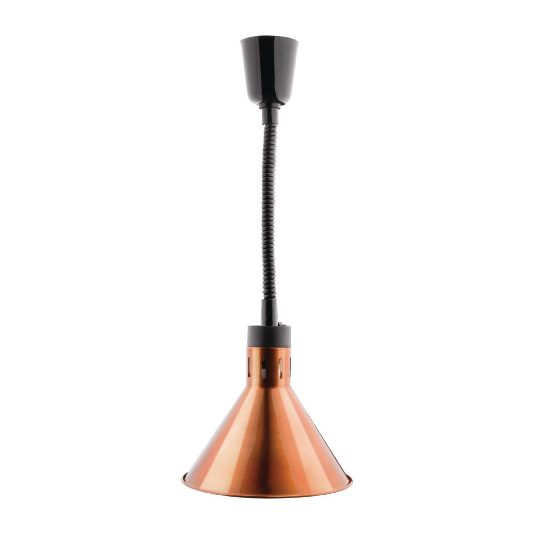 Apuro Retractable Conical Heat Shades - Copper Finish