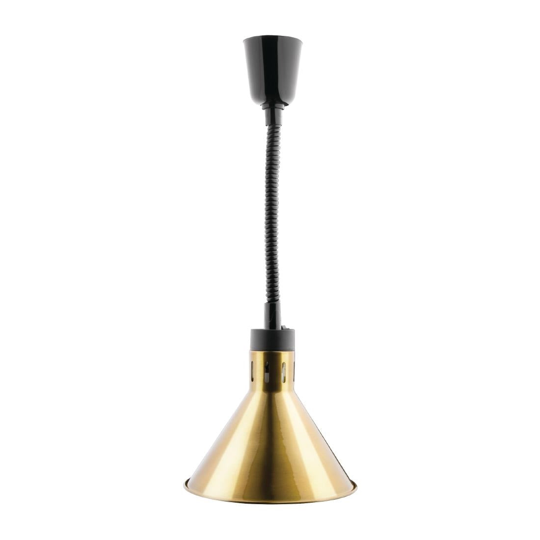 Apuro Retractable Conical Heat Shades - Gold Finish