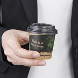 Fiesta Compostable Hot Cup Single Wall 'Kind' 4oz (Sleeve 50)