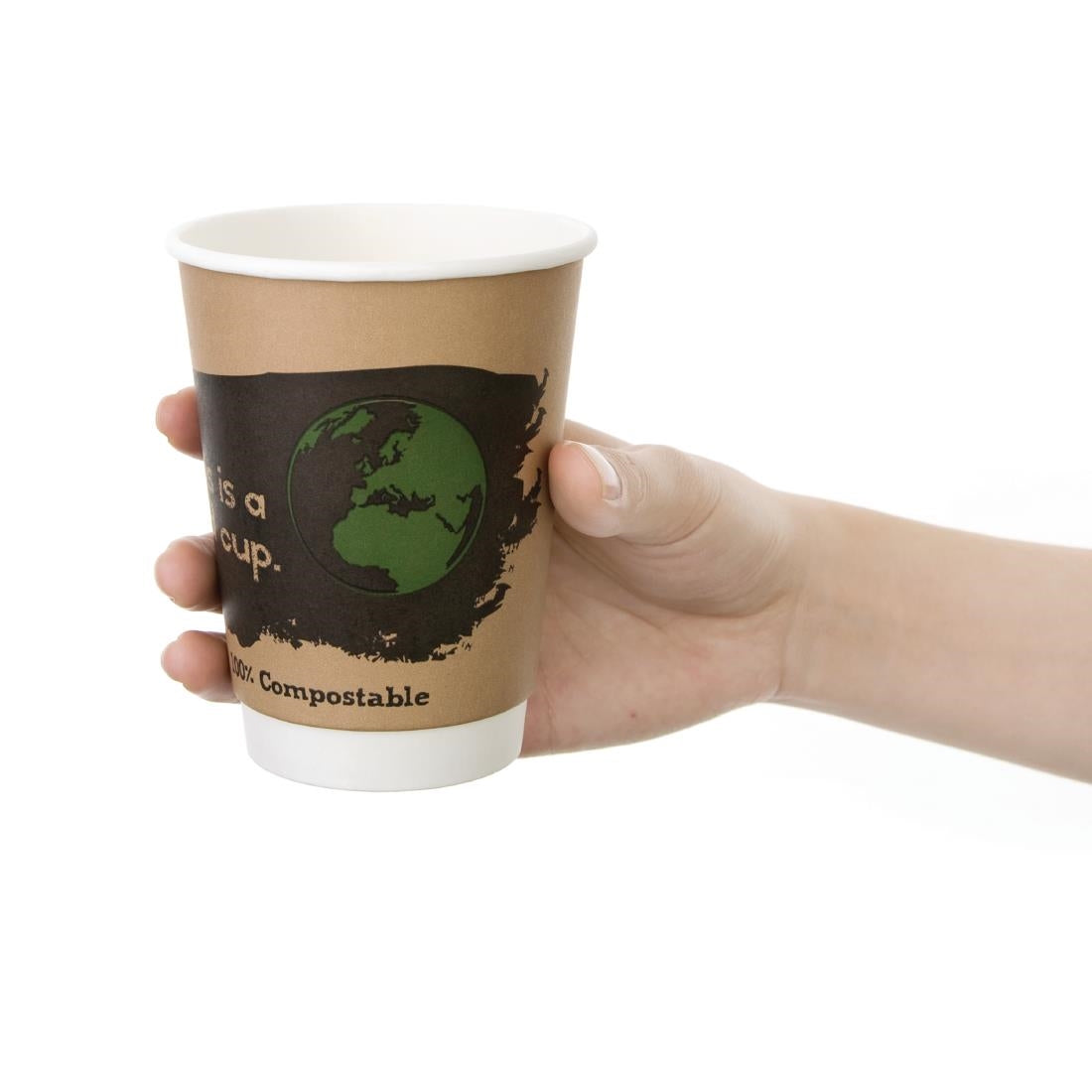 Fiesta Compostable Hot Cup Double Wall 'Kind' 12oz (Sleeve 25)