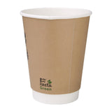 Fiesta Compostable Hot Cup Double Wall 'Kind' 12oz (Box 500)