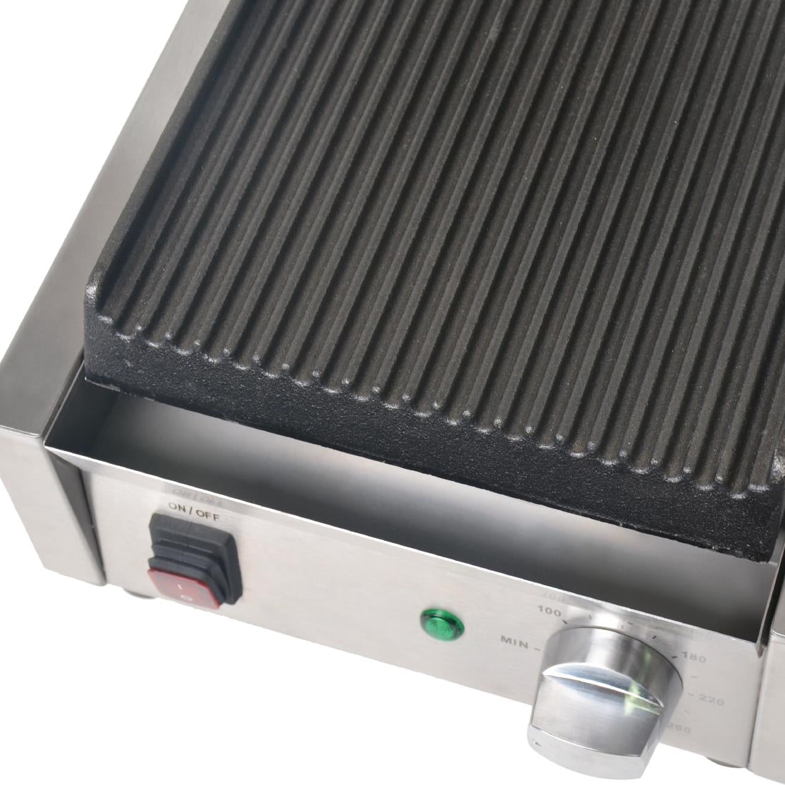 Apuro Bistro Contact Grill - Ribbed/Ribbed
