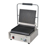 Apuro Bistro Large Contact Grill - Ribbed/Ribbed