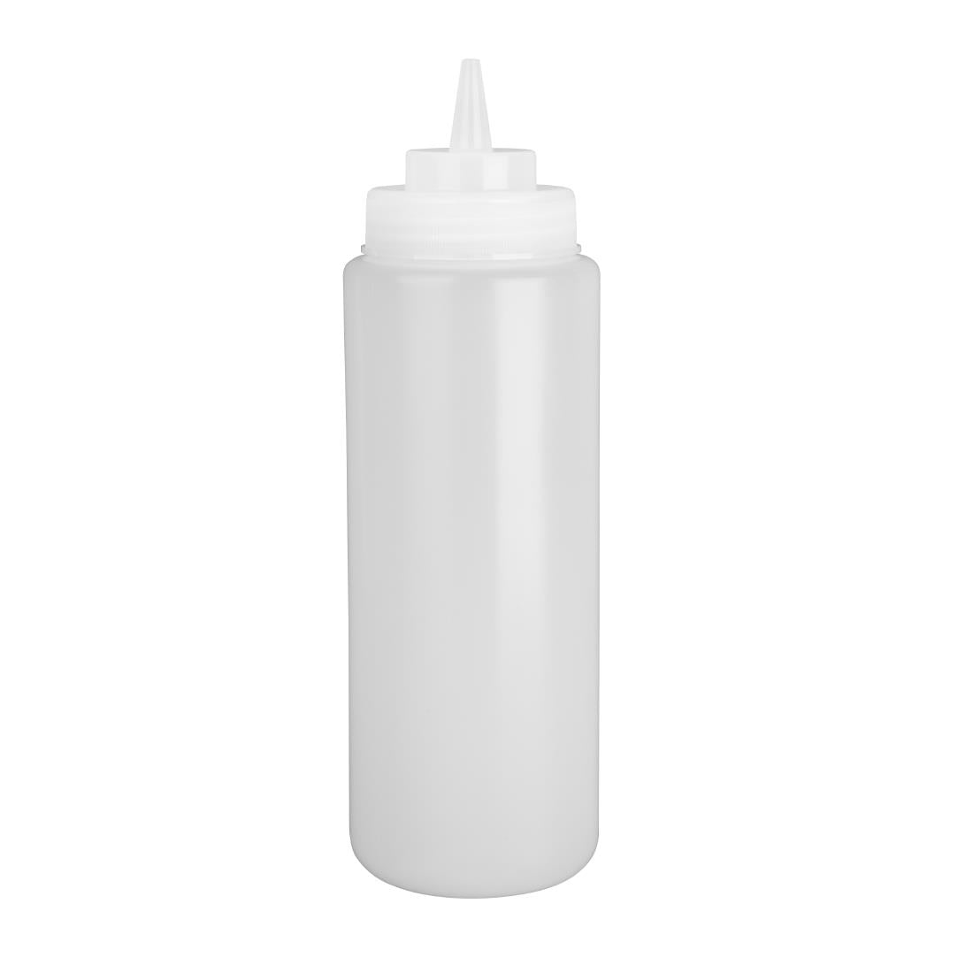 Vogue Wide Neck Heavy Duty Sauce Bottle Clear - 909ml 31fl oz