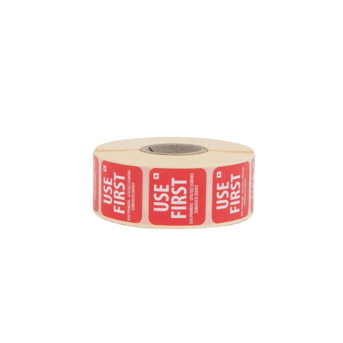 Use First R Lables Vogue Removable Use First Labels Red - 25mm (Roll 1000) – Newhand Equipment