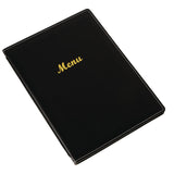 Menu Cover Leatherette Black - A4