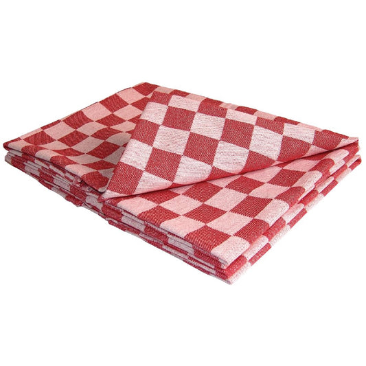 Vogue Chef Tea Towel Red - 660x660mm 26x26"