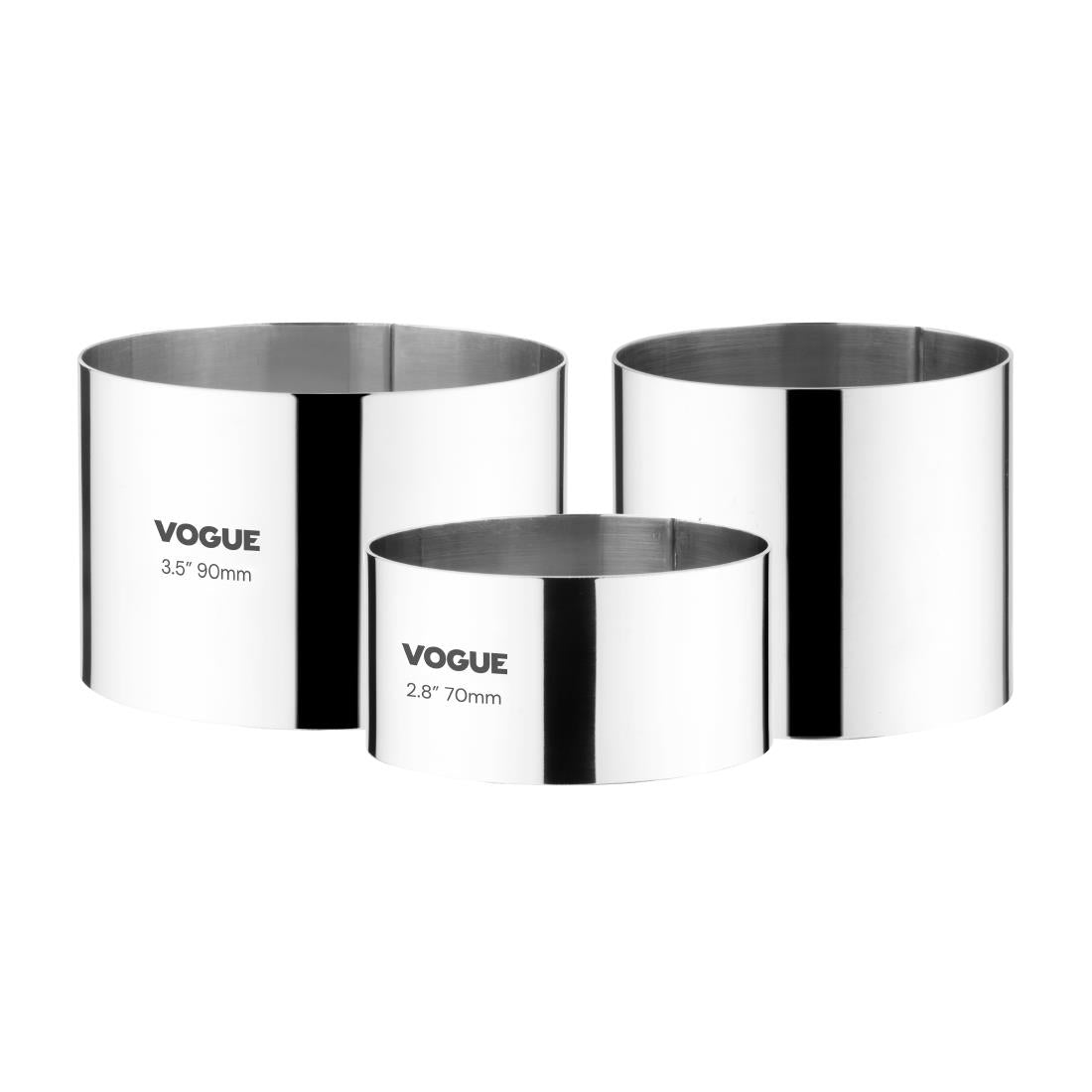 Vogue Mousse Ring St/St - 70x35mm 2 3/4x1 1/3"