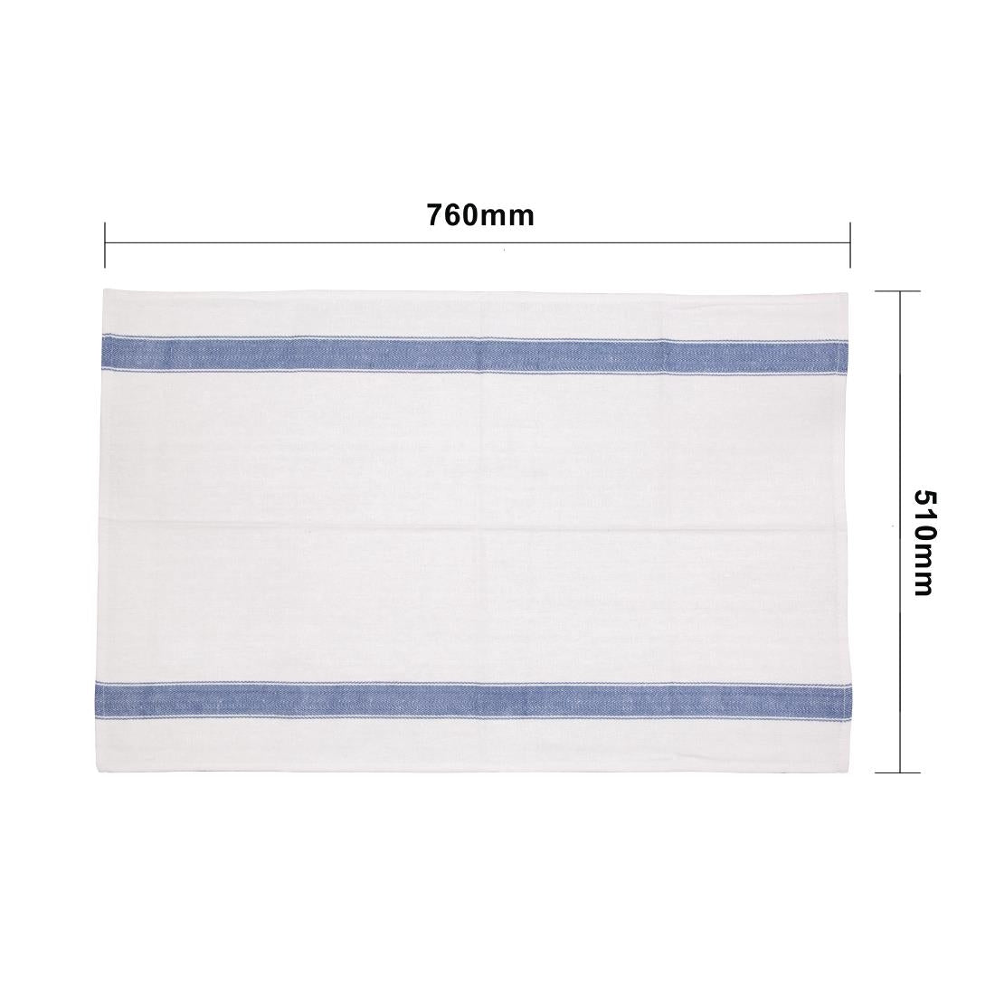 Vogue Tea Towel Blue - 760x510mm 30x20"