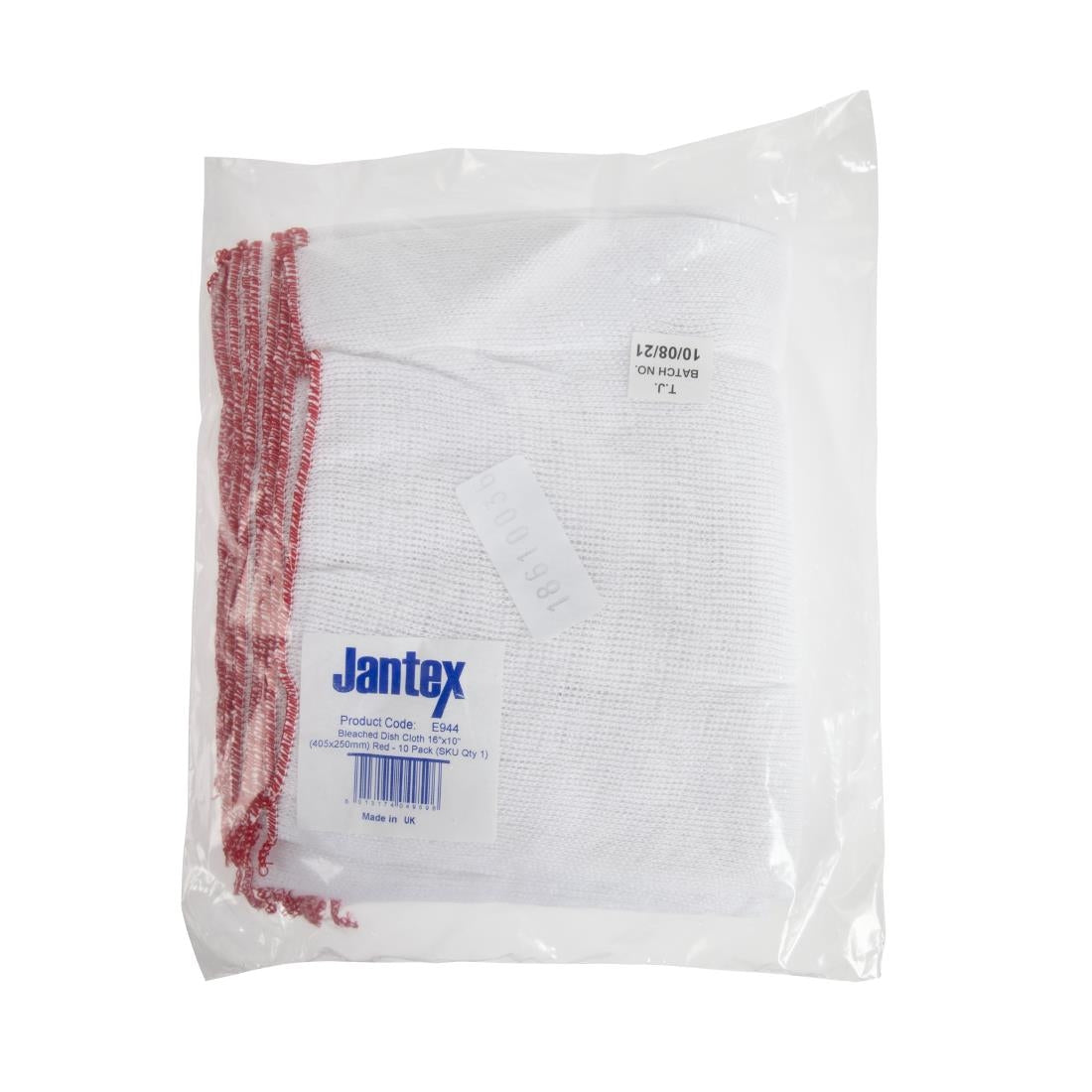 Jantex Red Dish Cloths - 400x250mm 16x10" (Pack 10)