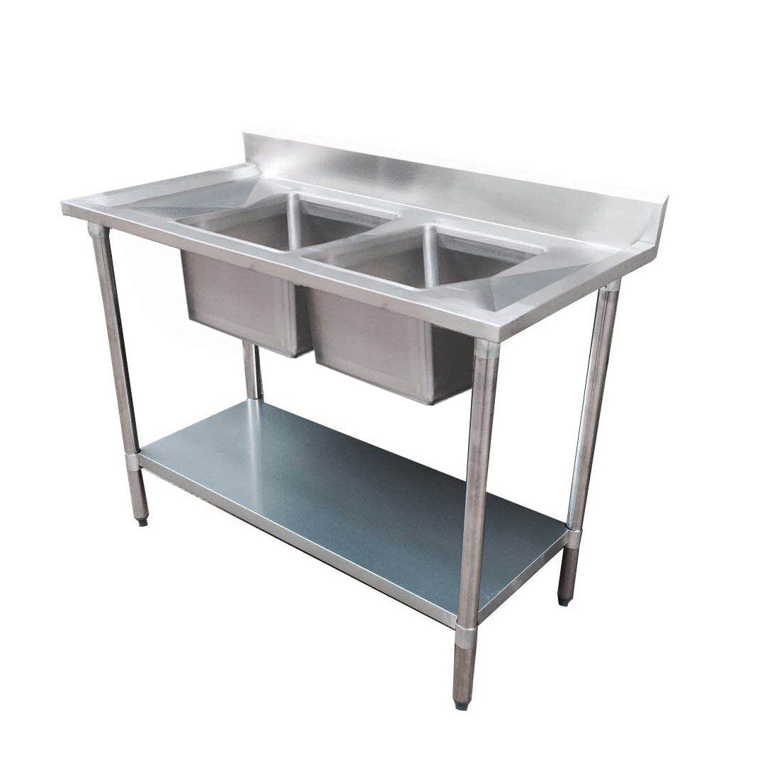 Modular System Double Sink Bench Left Handed 1800x600x900mm - 1800-6-DSBL