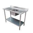 Modular System Single Sink Bench Centre 1500x600x900mm - 1500-6-SSBC