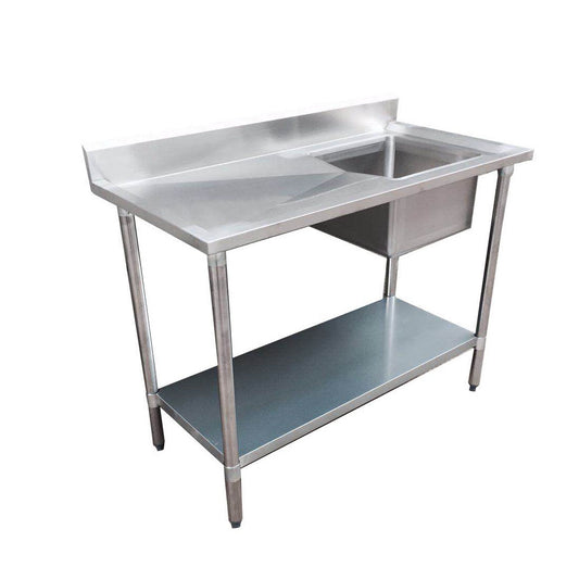 Modular System Single Sink Bench Right Handed 1500x700x900mm - 1500-7-SSBR