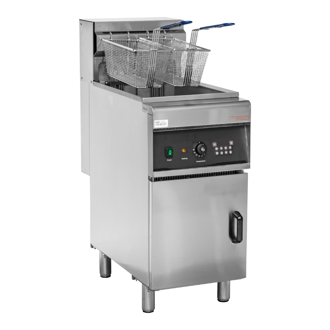 BRENNER 28L Single Vat Electric Fryer with Cold Zone - EF-28-FH