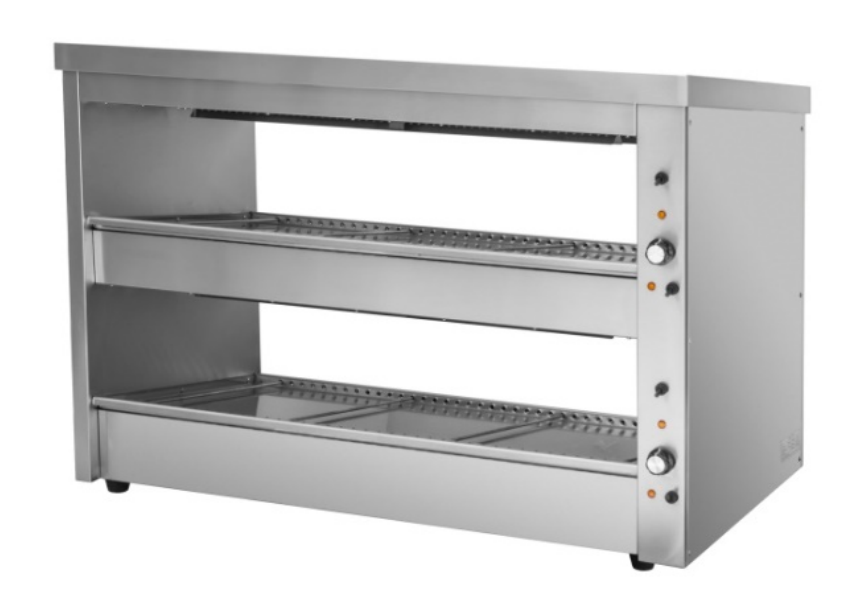 BENCHSTAR 1200mm 2 Shelves Hot Food Display Warmer — EHW-120