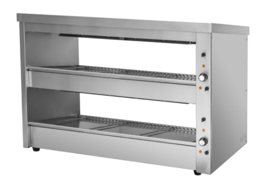 BENCHSTAR 1200mm 2 Shelves Hot Food Display Warmer - EHW-120