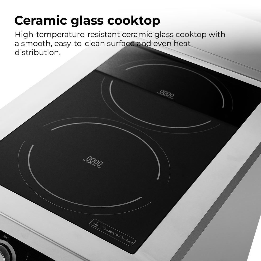 ElectMax 900 Series Induction 2 Burner Cooker with Splashback EIC9-400P