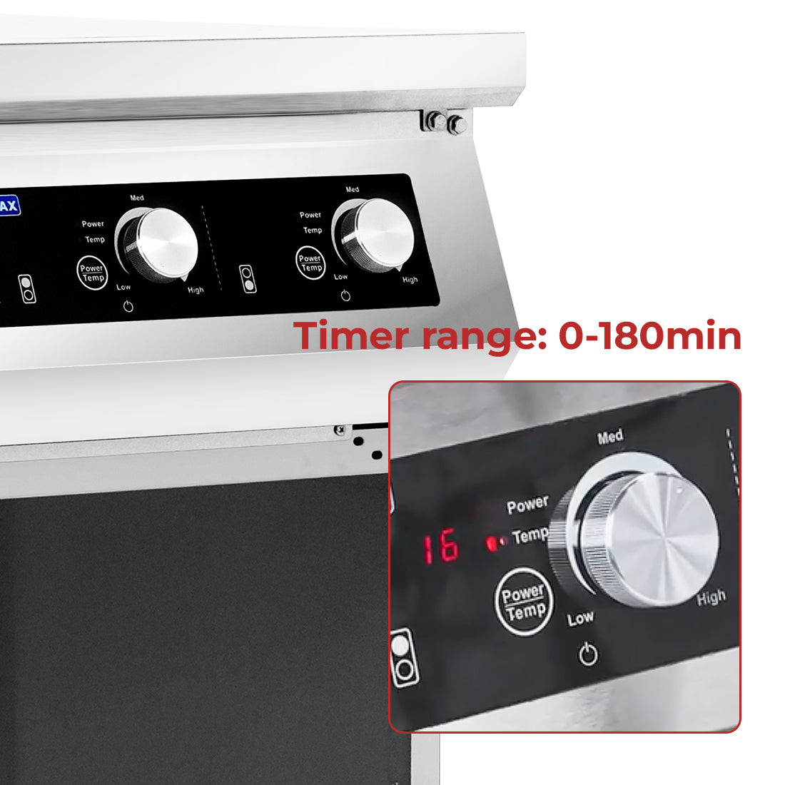 Electmax 700 Series Induction 2-Burner Cooker with Splashback EIC7-400P