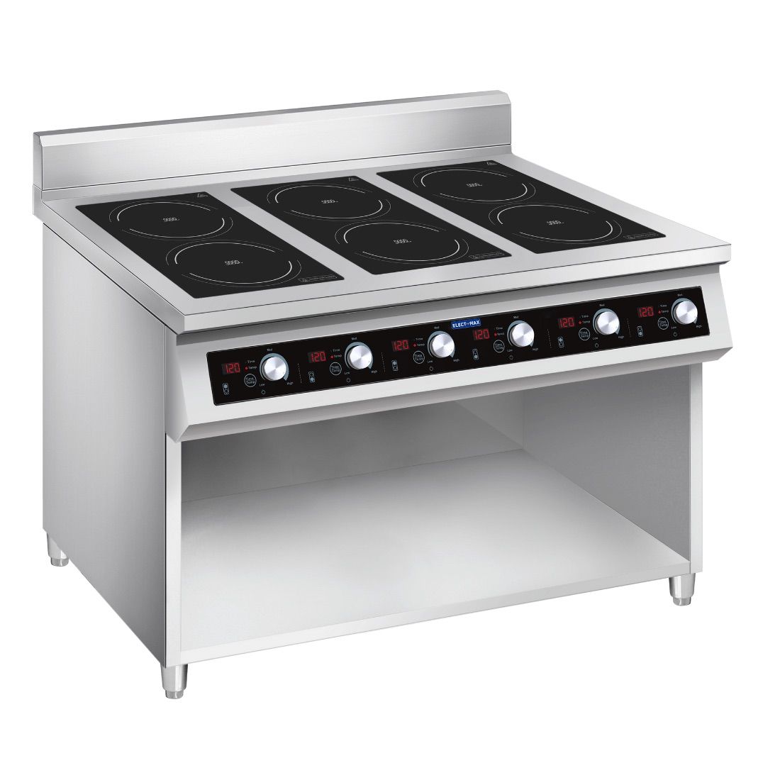 Ex-Showroom: Electmax 700 Series Induction 6-Burner Cooker with Splashback - EIC7-1200P-VIC1020