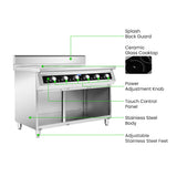 Electmax 700 Series Induction 6-Burner Cooker with Splashback EIC7-1200P
