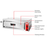 BakerMax Black Panther Electric Pizza Deck Oven - EP-1-1-SDE