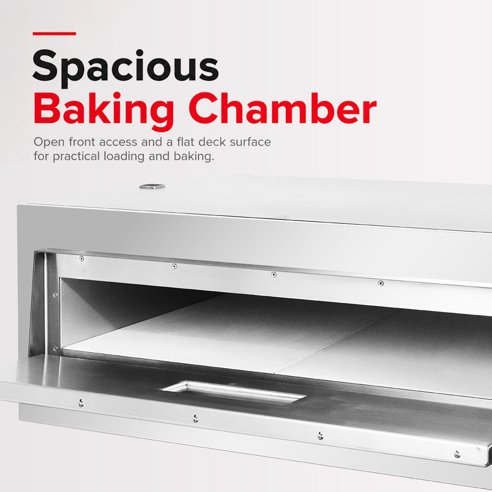 BakerMax Black Panther Electric Pizza Deck Oven - EP-1-1-SDE