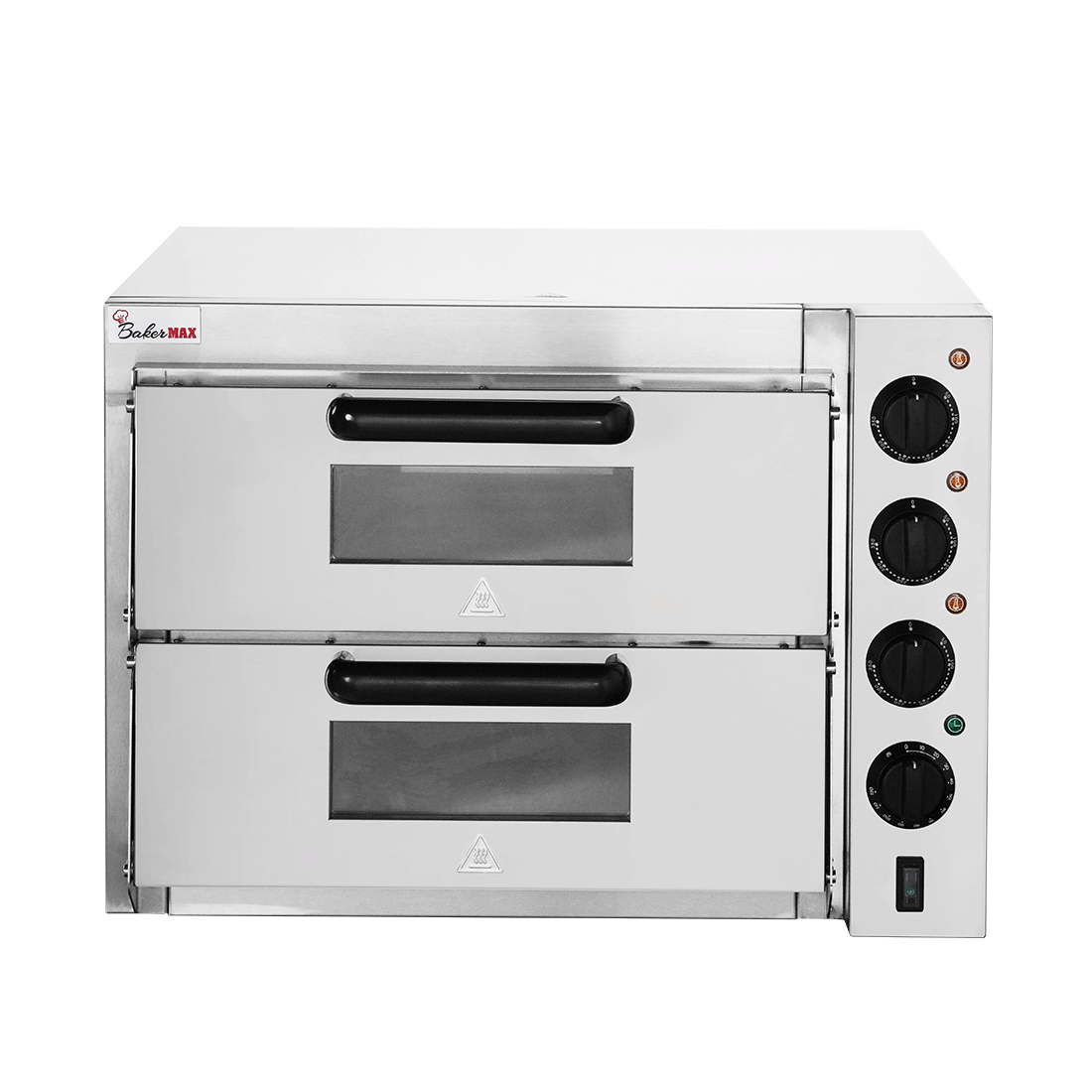 BakerMax Compact Countertop Double Deck Electric Pizza Oven - EP-2T