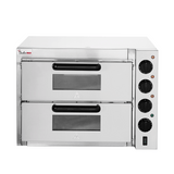 BakerMax Compact Countertop Double Deck Electric Pizza Oven EP-2T/15