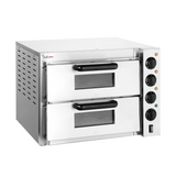 BakerMax Compact Countertop Double Deck Electric Pizza Oven - EP-2T