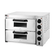 BakerMax Compact Countertop Double Deck Electric Pizza Oven EP-2T/15