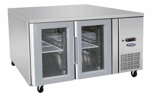 Glass 2 Door Cooling Fridge Table 1360mm EPF3721