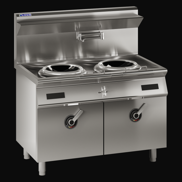 ESW-2C 2 Burners Induction Standard Wok