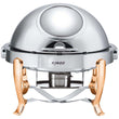 KGS6803 Round Chafing Dish with Gilt Legs