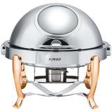 KGS6803 Round Chafing Dish with Gilt Legs