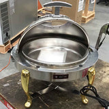 Ex-Showroom: Round Chafing Dish with Gilt Legs - KGTCS6803