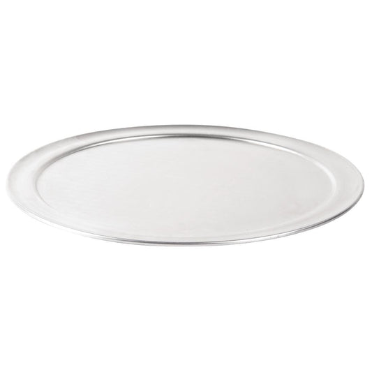 Vogue Pizza Tray Wide Rim Aluminum - 355mm 14"