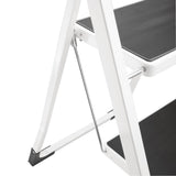 Vogue 2 Tread Folding Step Stool White - 900x470x30mm