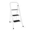 Vogue 3 Tread Folding Step Stool White - 1150x460x30mm