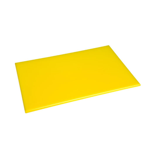 EDLP - Hygiplas Anti-bacterial High Density Chopping Board Yellow - 18x12x1/2"