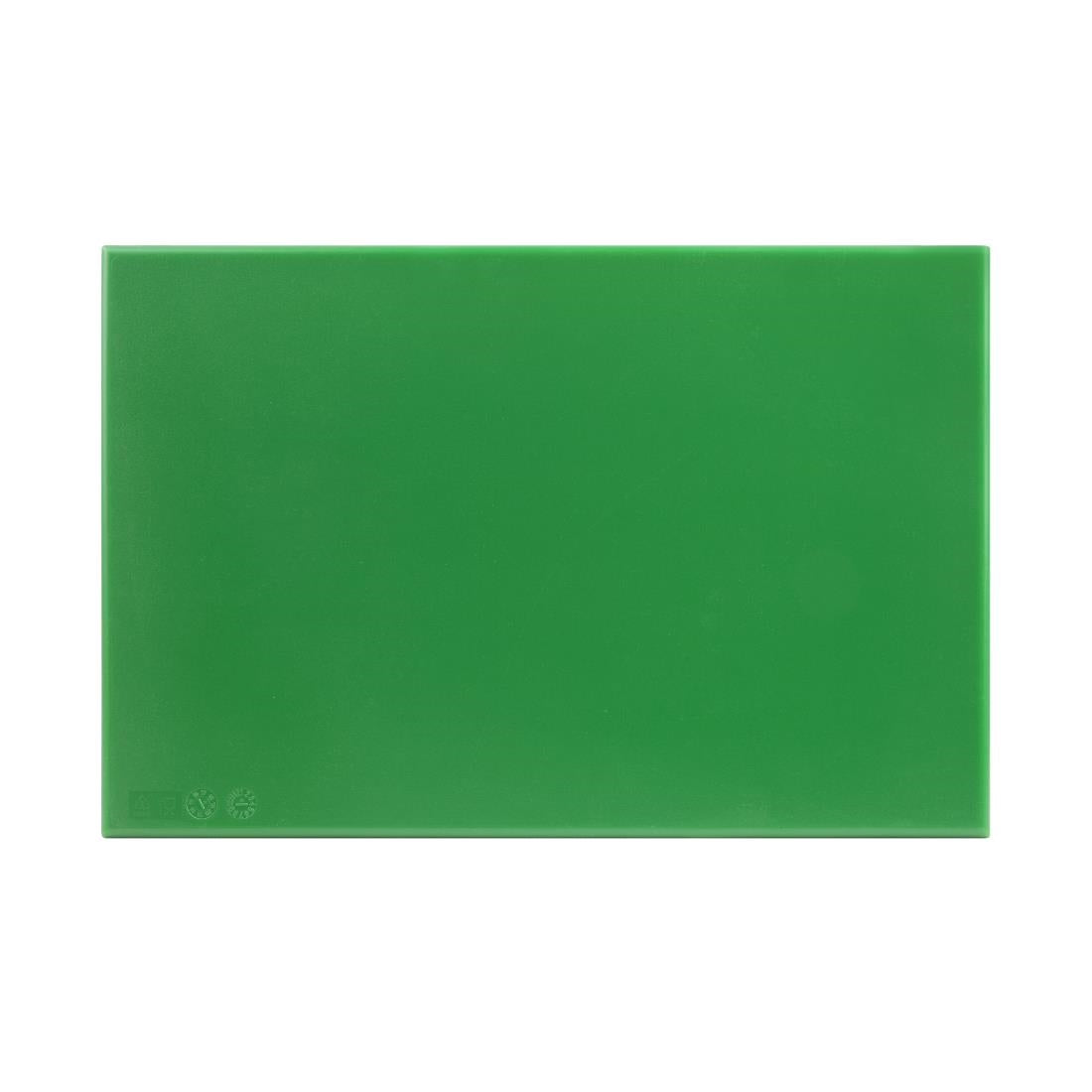 EDLP - Hygiplas Anti-bacterial High Density Chopping Board Green - 18x12x1/2"