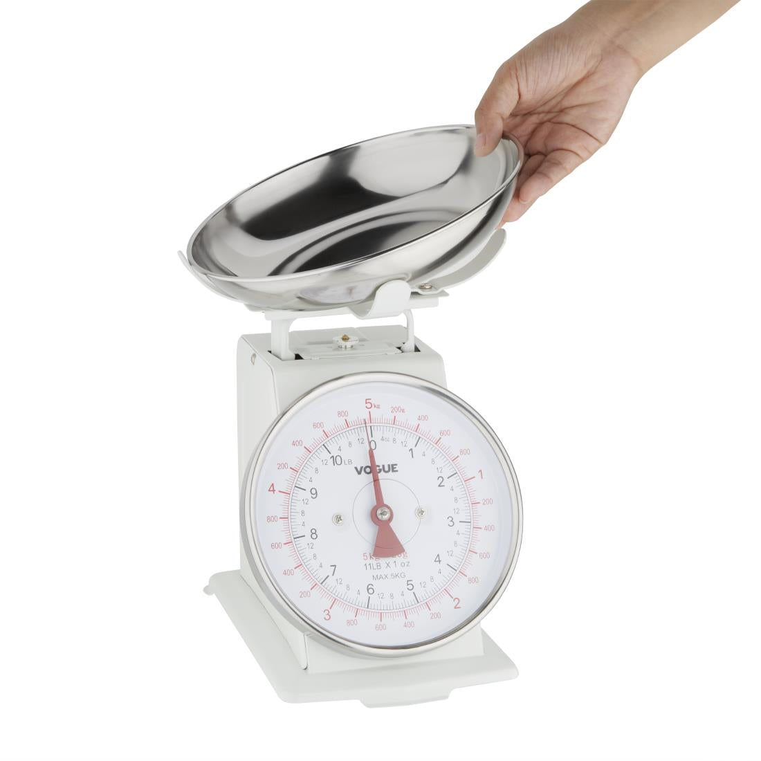 Vogue Kitchen Scale Bowl Top 5Kg/11lbs - Grad. 20g/1oz