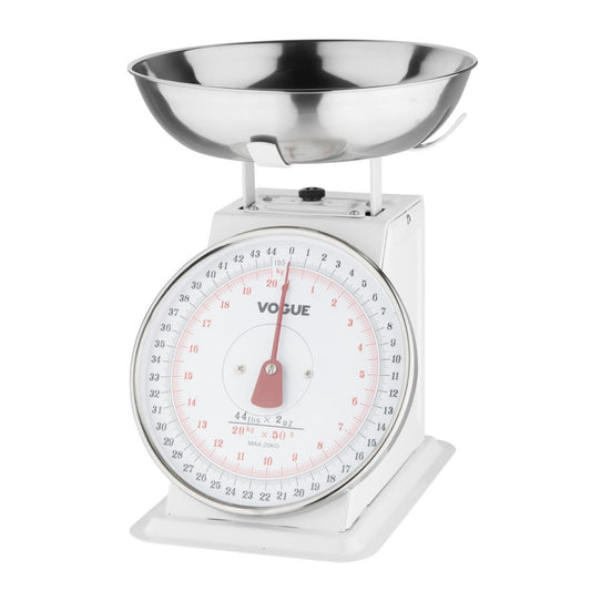 Vogue Kitchen Scale Bowl Top - 20kg/44lbs Grad. 50g/2oz