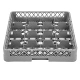 Vogue Glass Rack Grey - 100x500x500mm (16 Compartments)